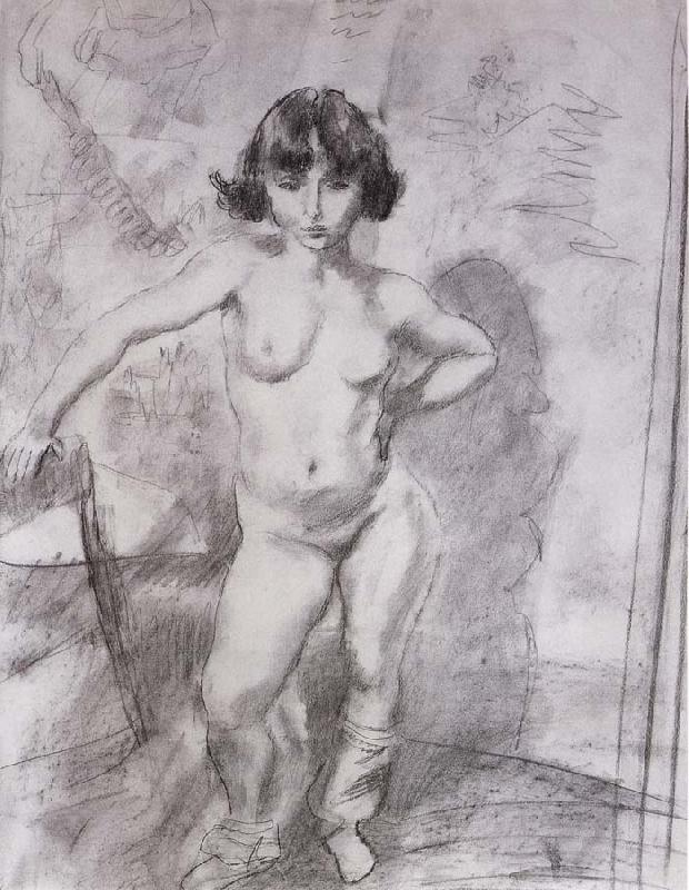Jules Pascin Naked maiden Keludina oil painting picture
